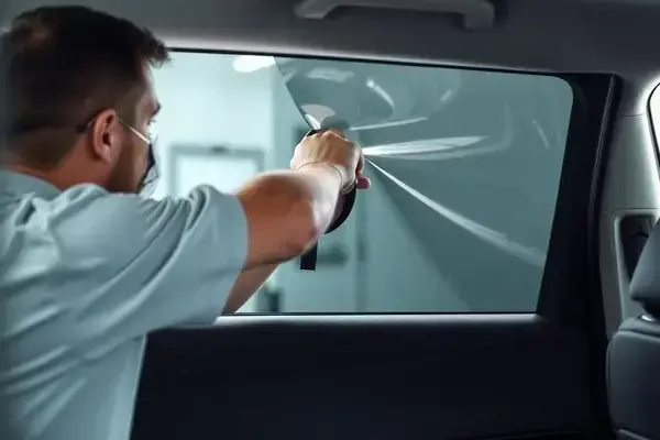 Rear window tint application