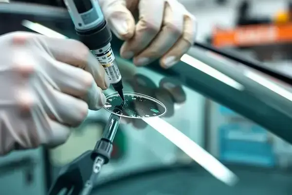 Windshield chip and crack repair service